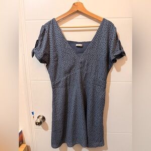 Abercrombie & Fitch Blue Cheetah Dress